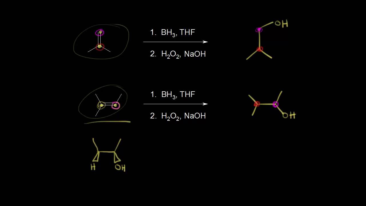 Hydroboration-oxidation | Alkenes and Alkynes | Organic chemistry | Khan Academy