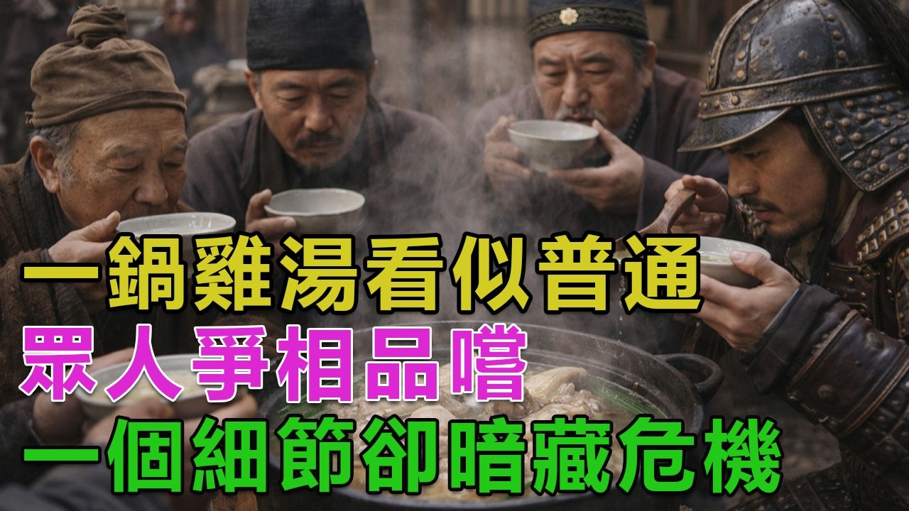 民間故事：一鍋雞湯看似普通，眾人爭相品嚐，一個細節卻暗藏危機