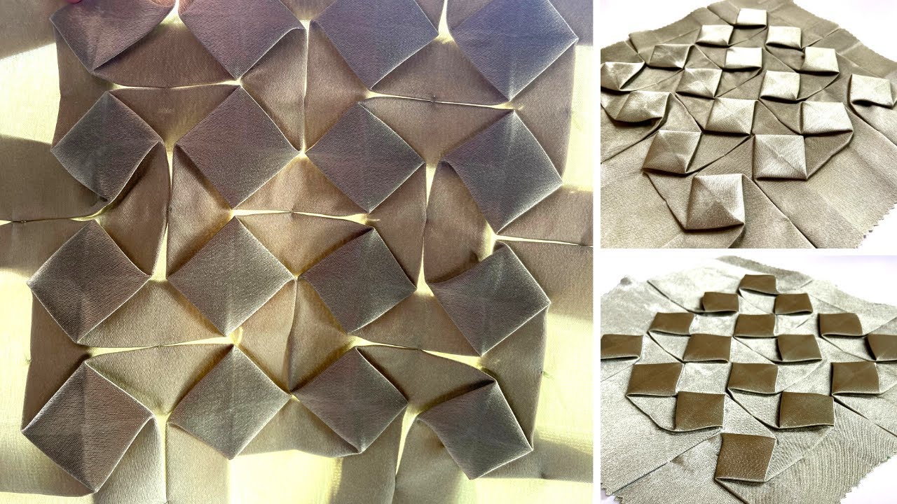 HOW TO CREATE SHADOW FOLDS ON FABRIC | Fabric Manipulation Textiles Technique | Didsbury Art Studio