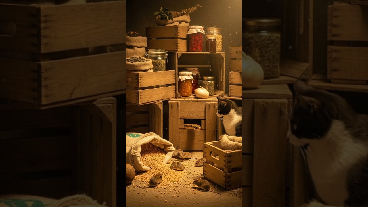 The Unexpected Hero &mdash; The Cat Saves the Mouse from the Snake!😼#cat #mouse #snake #tensionmoment