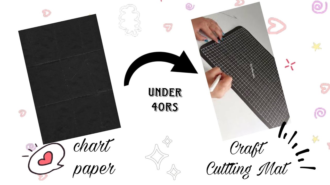 DIY Cutting Mat🤍| Waterproof & double sided| Cutting Mat using chart paper |Easy method #cuttingmat