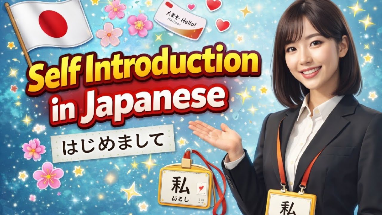 ජපන් භාෂාවෙන් තමා පිළිබඳ හැදින්වීම | Self Introduction in Japanese 