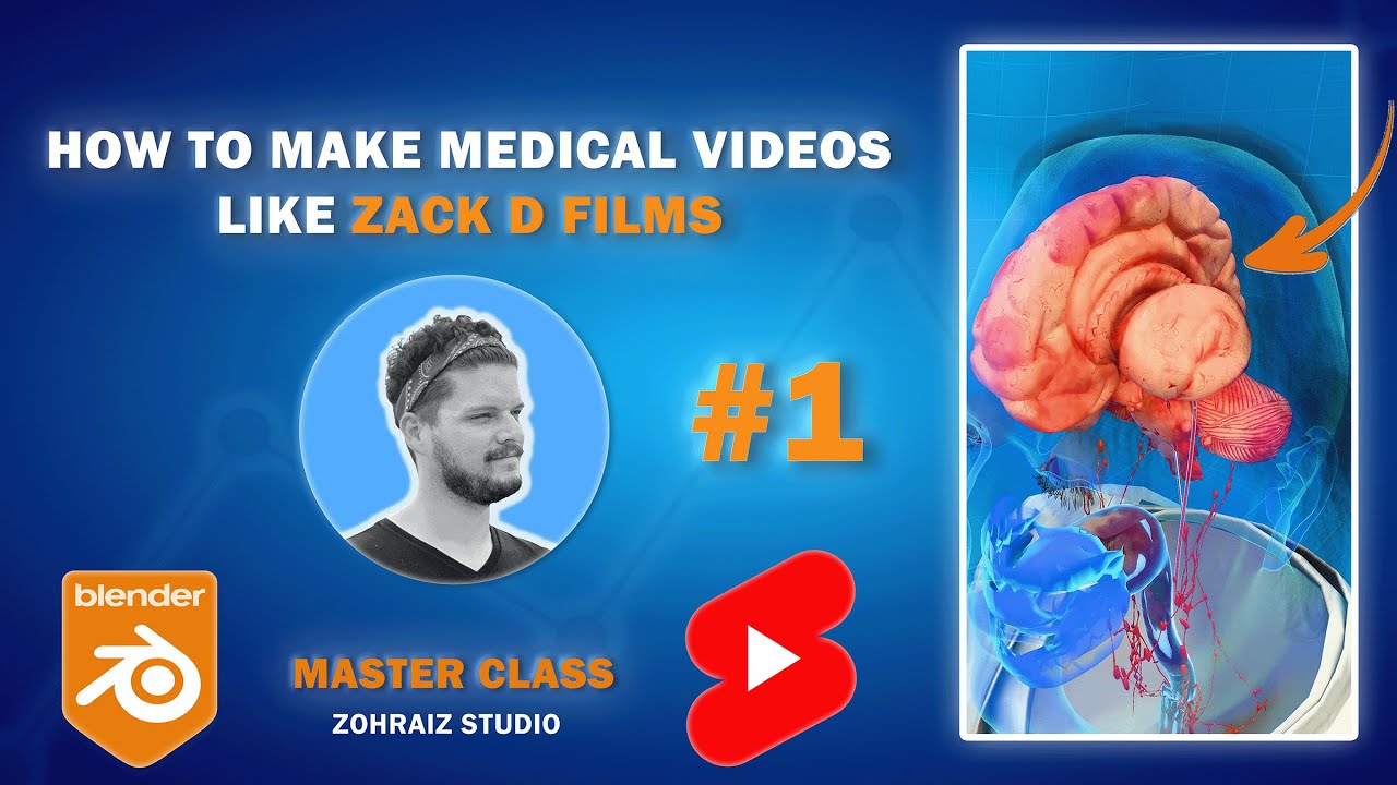 Как создать медицинскую 3D-анимацию в стиле Зака ​​Ди в Blender – часть 1/5