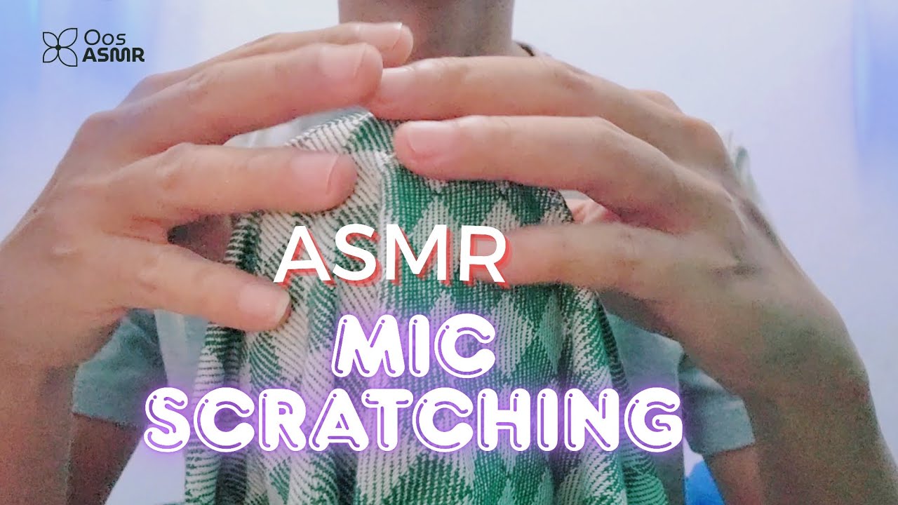 ASMR Fingertip Scratching on Cloth-Covered Mic 😴💅 #ASMR #MicScratching #FingertipSounds