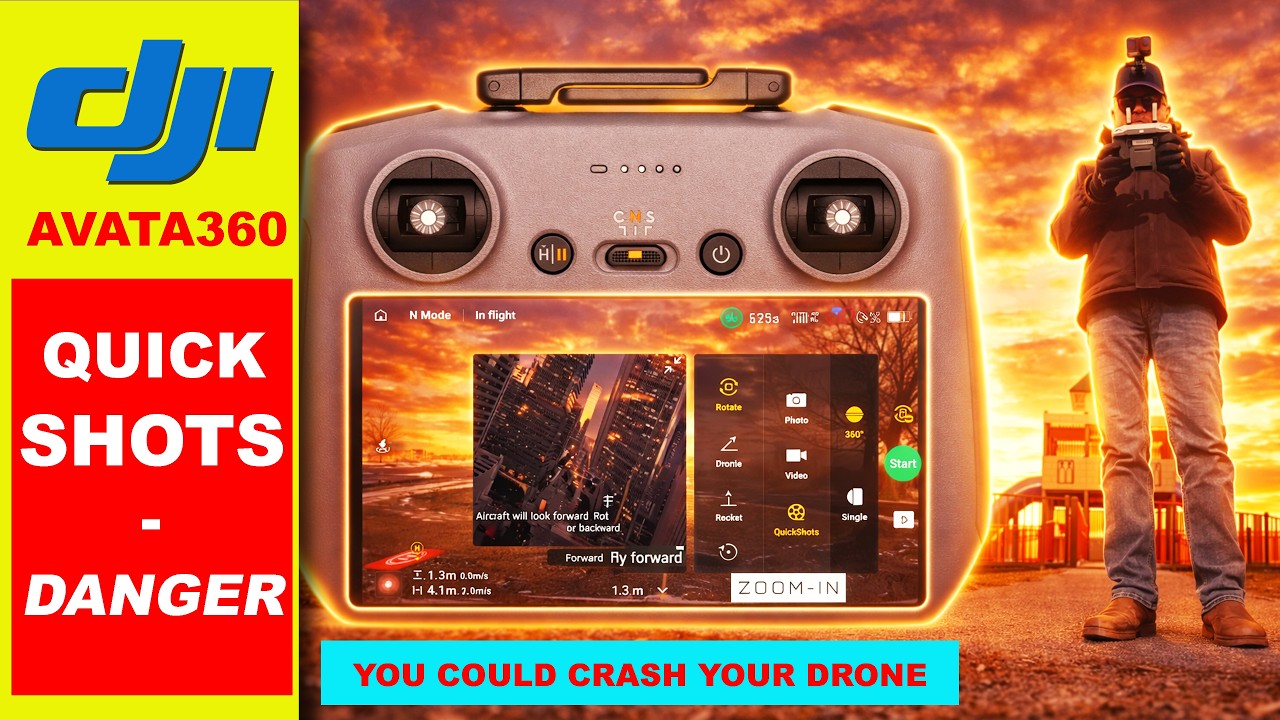 DJI AVATA360 - Szybkie ujęcia - NIEBEZPIECZEŃSTWO!