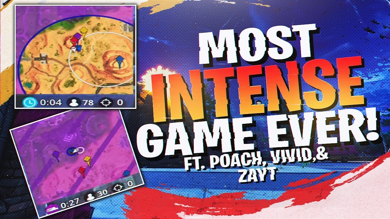 30 PLAYERS IN THE FINAL CIRCLE?! Pro Customs w/ Vivid, Poach & Zayt (Fortnite BR Full Match)