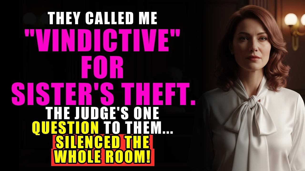 My parents called me vindictive for reporting my sister's theft—the judge’s one question to them sil
