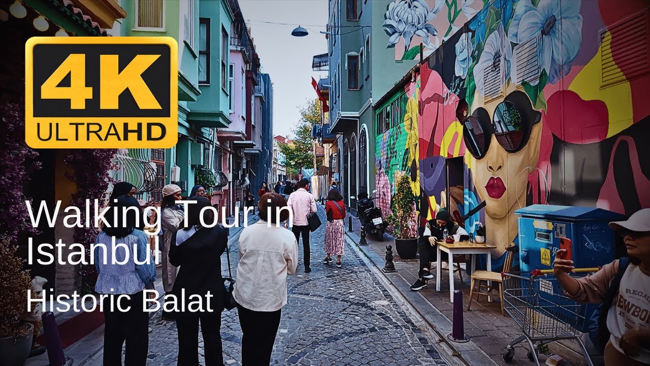 4K Walking Tour in Historic Balat, Istanbul | Colorful Streets & Authentic Vibes