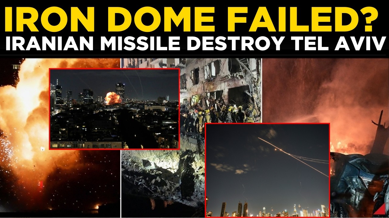Iran Attacks Tel Aviv Live | Iranian Ballistic Missiles Rip Through Tel Aviv Destroying Buildings