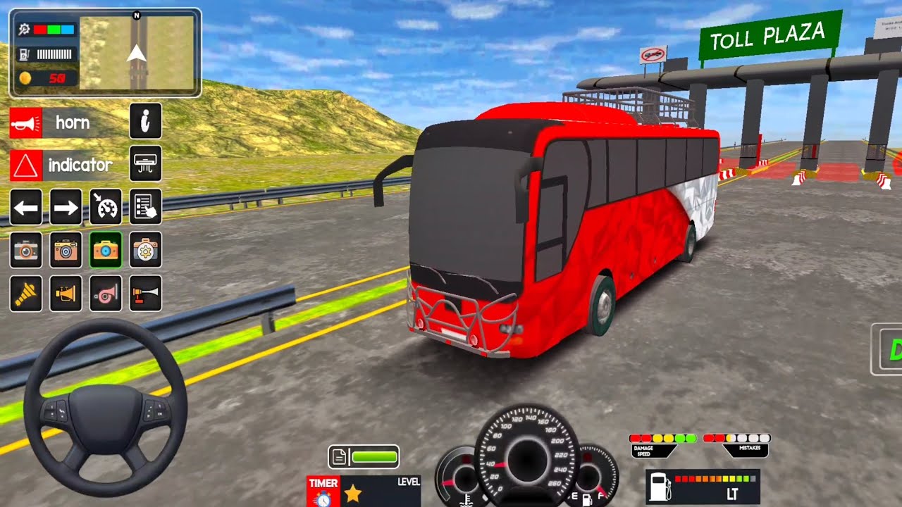 PART -91 : COACH BUS SIMULATOR || BUS WALA GAME || BUS SIMULATOR INDONESIA #gaming #automobile
