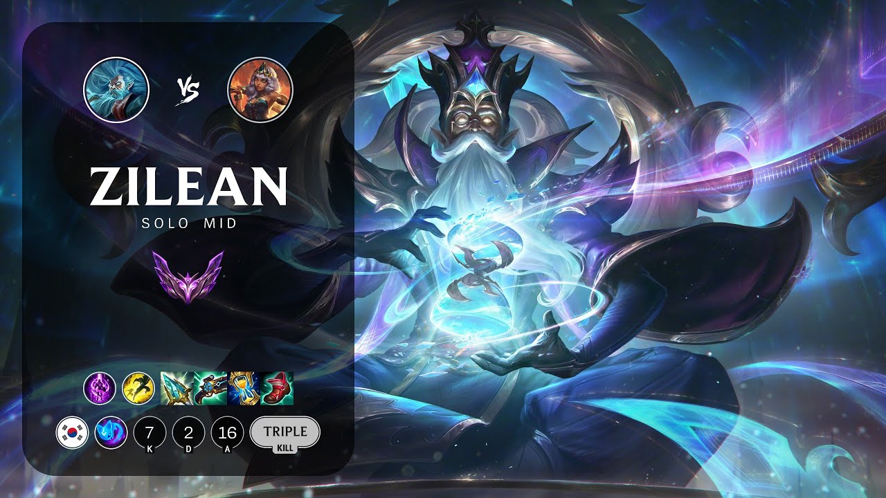 Zilean Mid vs Qiyana - KR Master Patch 14.1