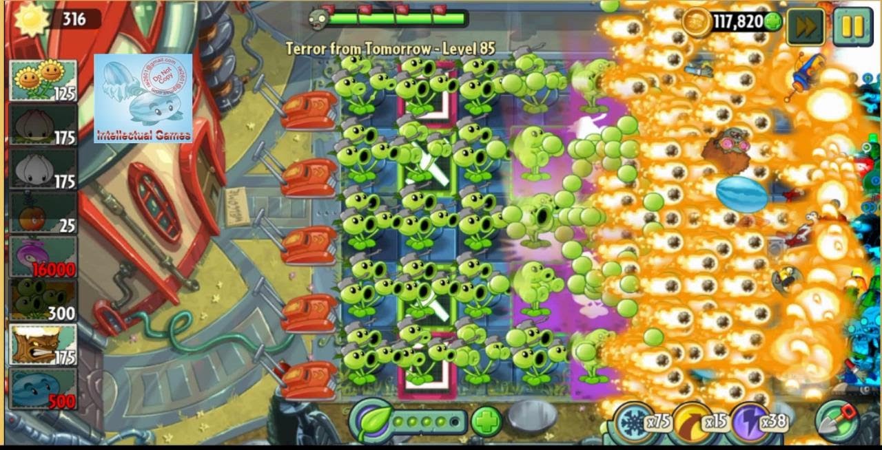 All Plants Super Power Tiles in Terror From Tomorrow Plants vs Zombies 2