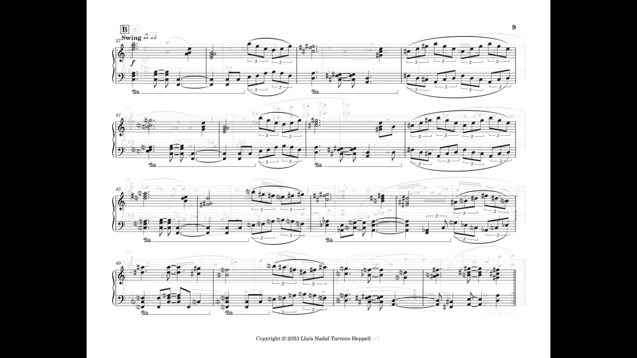 Three jazz arrangements, for solo piano