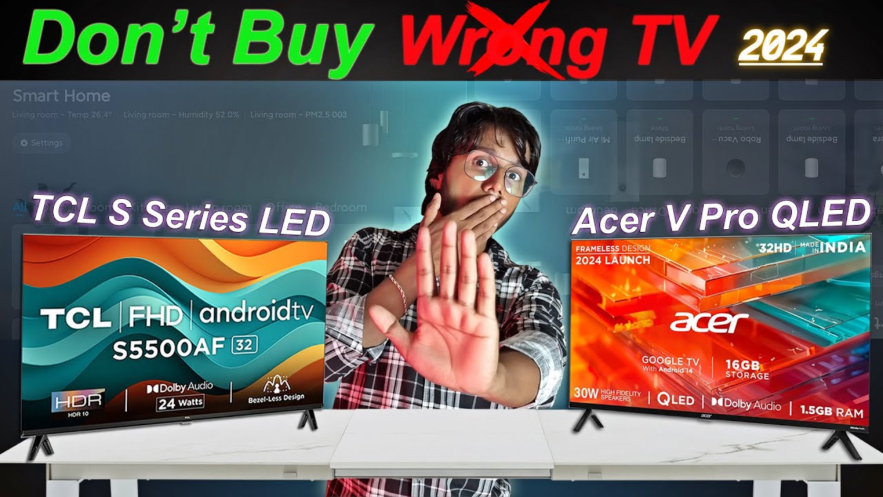 Acer V Pro Series QLED vs TCL S Series LED | Best 32-inch Smart TV Under Budget?