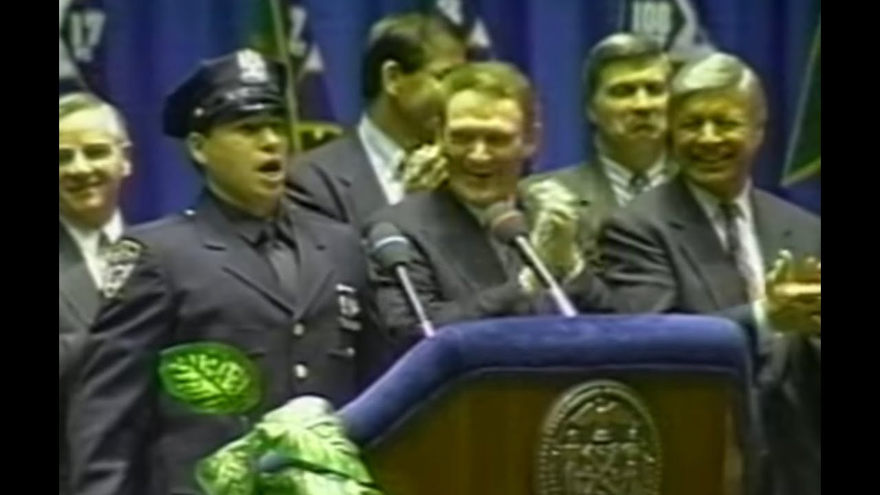Daniel Rodriguez - the National Anthem at 1995 NYPD graduation