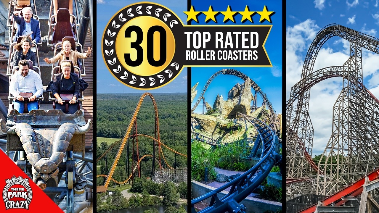 Top 30 BEST Rated Roller Coasters on Earth
