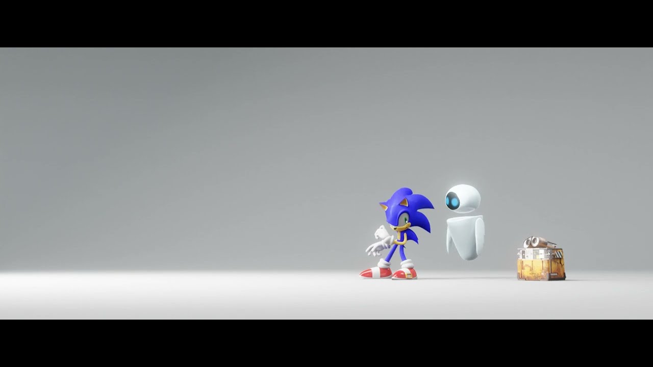 Sonic Meets Wall-E and EVE (Fan Animated Short)