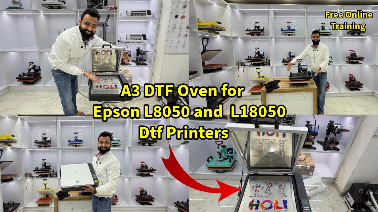 A3 DTF OVEN For Modified or manual Dtf Printer || Unboxing and training || Xpress printing Noida