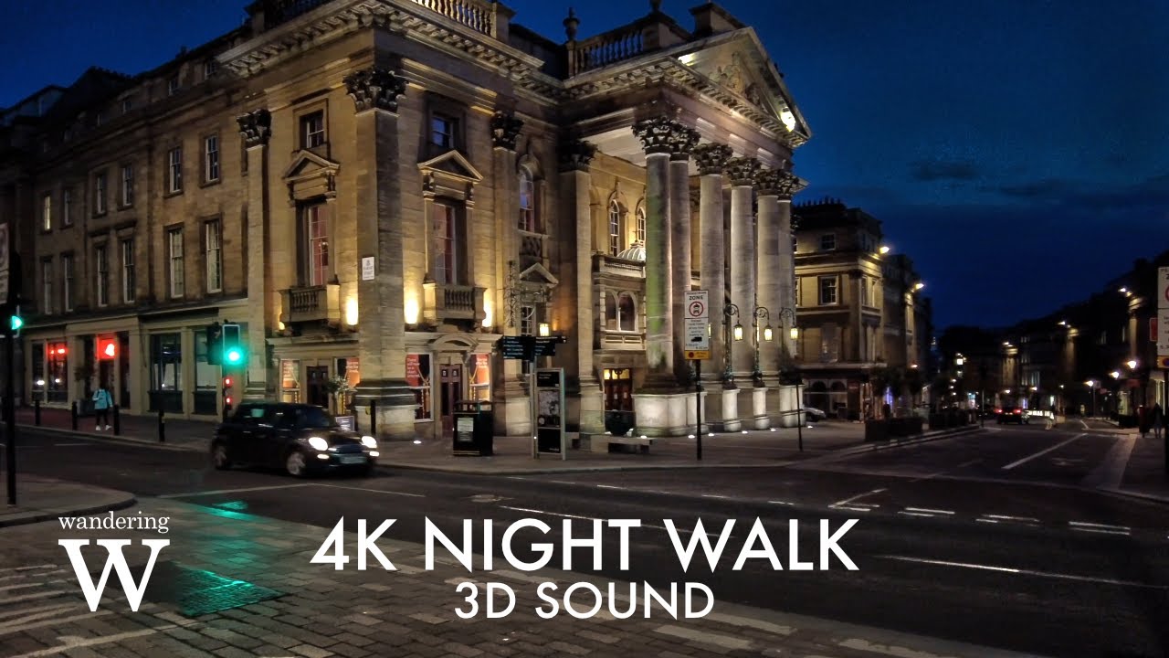 Epic Night Walk in Newcastle | Ambient City Sounds