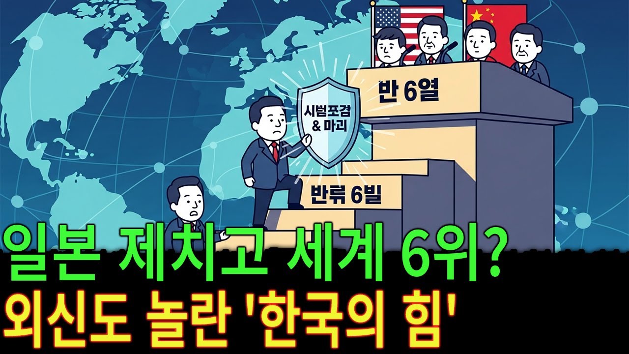 기술 패권이 만든 기적인가? 드디어 일본 추월! 한국 전세계 강대국 6위 등극... 외신들도 경악한 대한민국의 진짜 국력 (실제 순위)의 비결은?