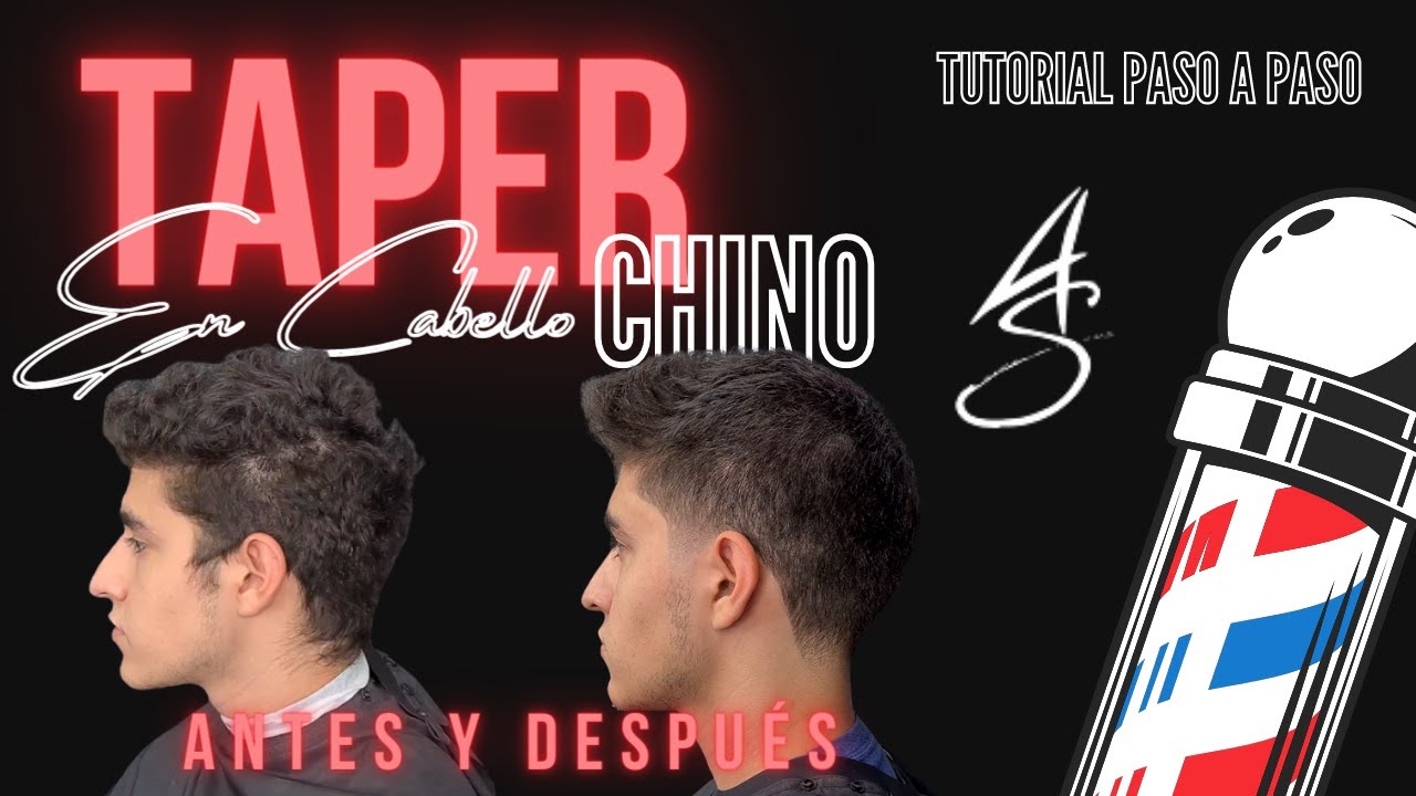 Tutorial corte TAPER paso a paso en cabello chino
