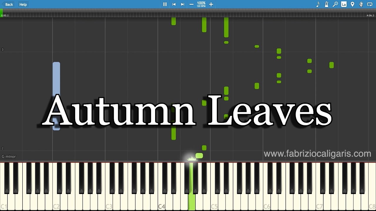 Autumn Leaves - Piano Tutorial - PDF