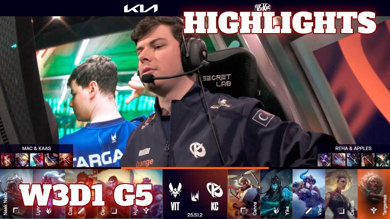 VIT vs KC - Highlights | Week 3 Day 1 LEC Winter 2025 | Vitality vs Karmine Corp W3D1