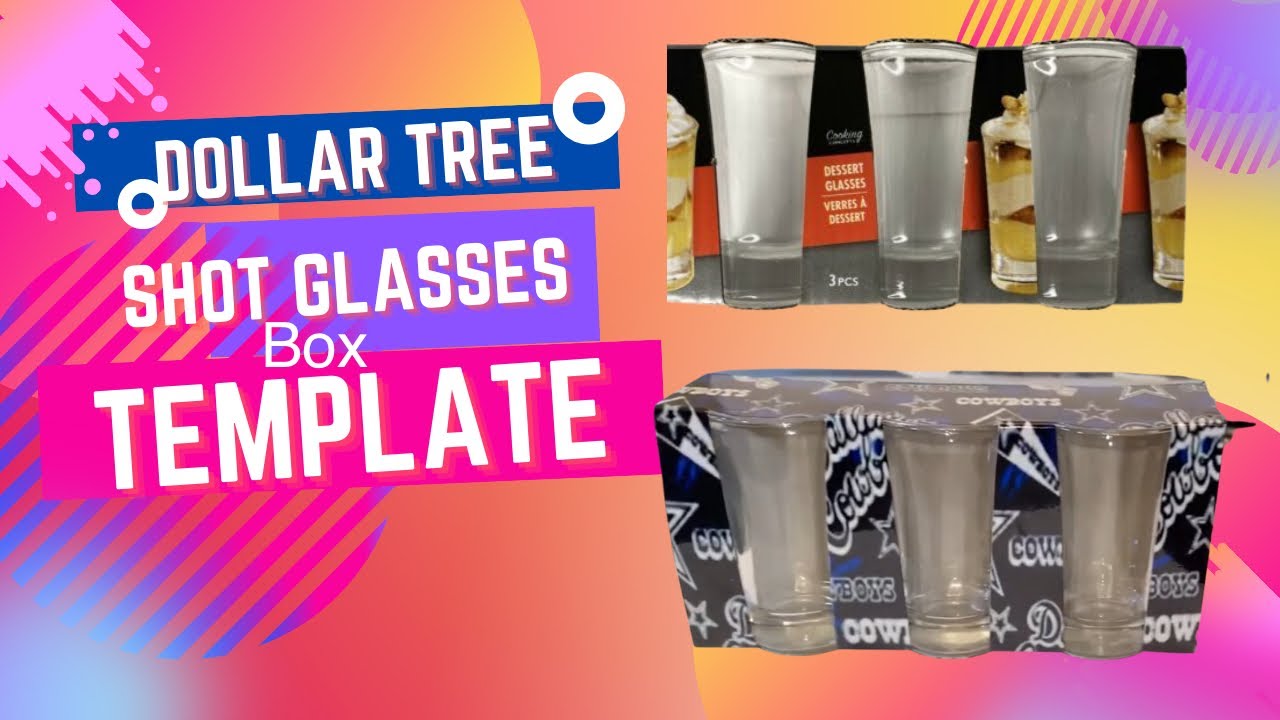 Dollar tree shot glasses box#sublimation #dollartree