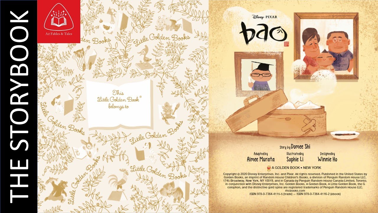 Little Golden Book Disney Pixar "bao" | READ ALOUD with Music 👪