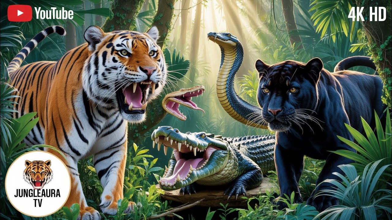 3rd Most Dangerous Jungle on the Earth No #03 | Jungle + Dangerous #animals Ultra HD: 4K