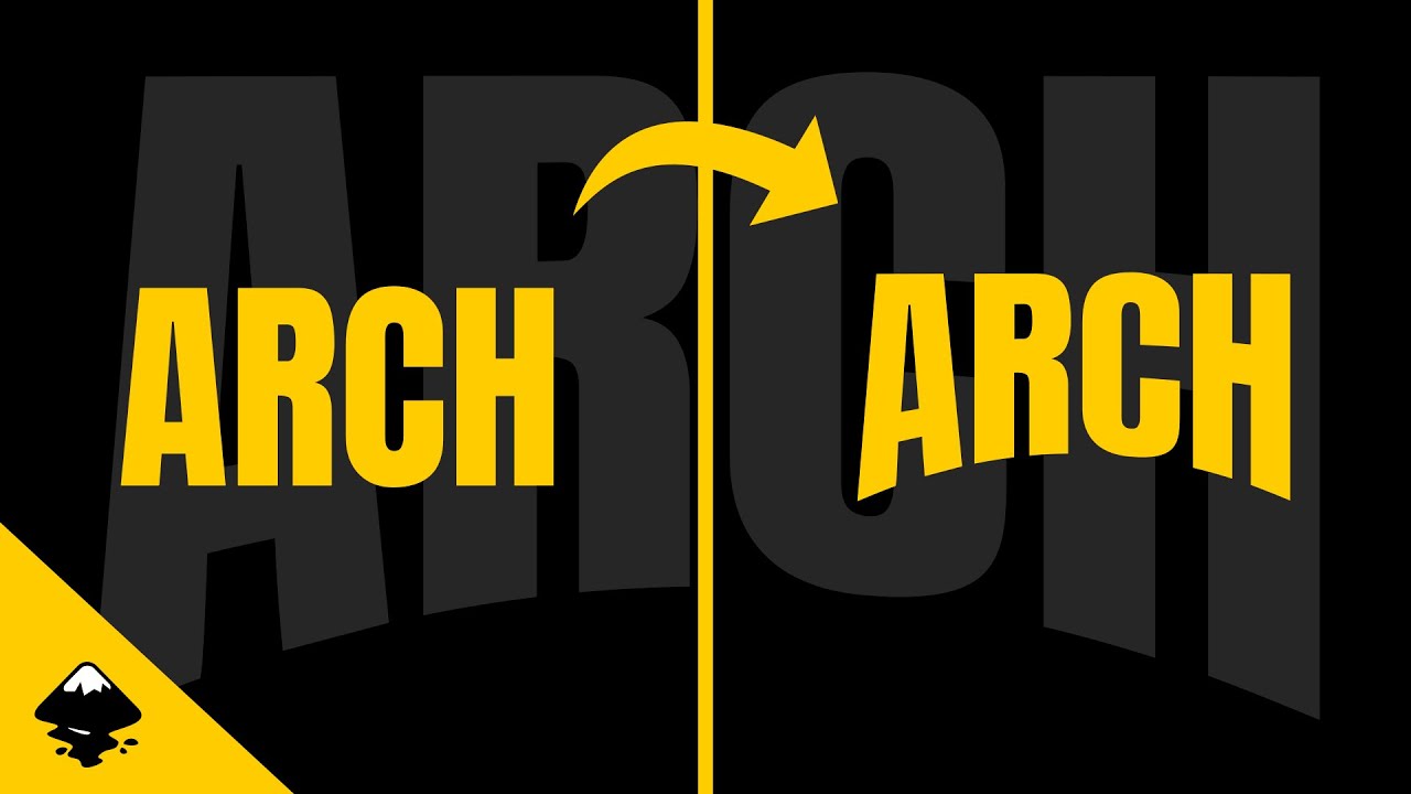How to make an Arch text effect in Inkscape