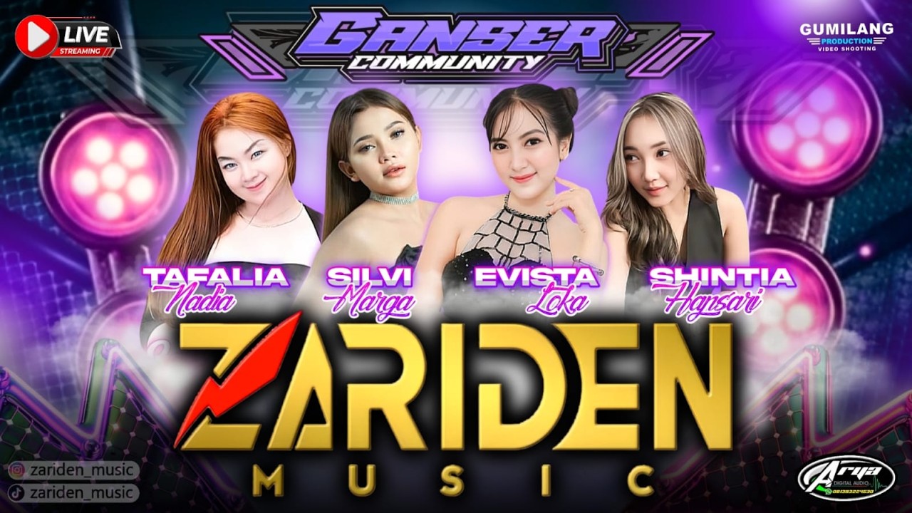 🔴LIVE ZARIDEN MUSIC - HAPPY PARTY GANSER COMUNITY  - ARYA AUDIO