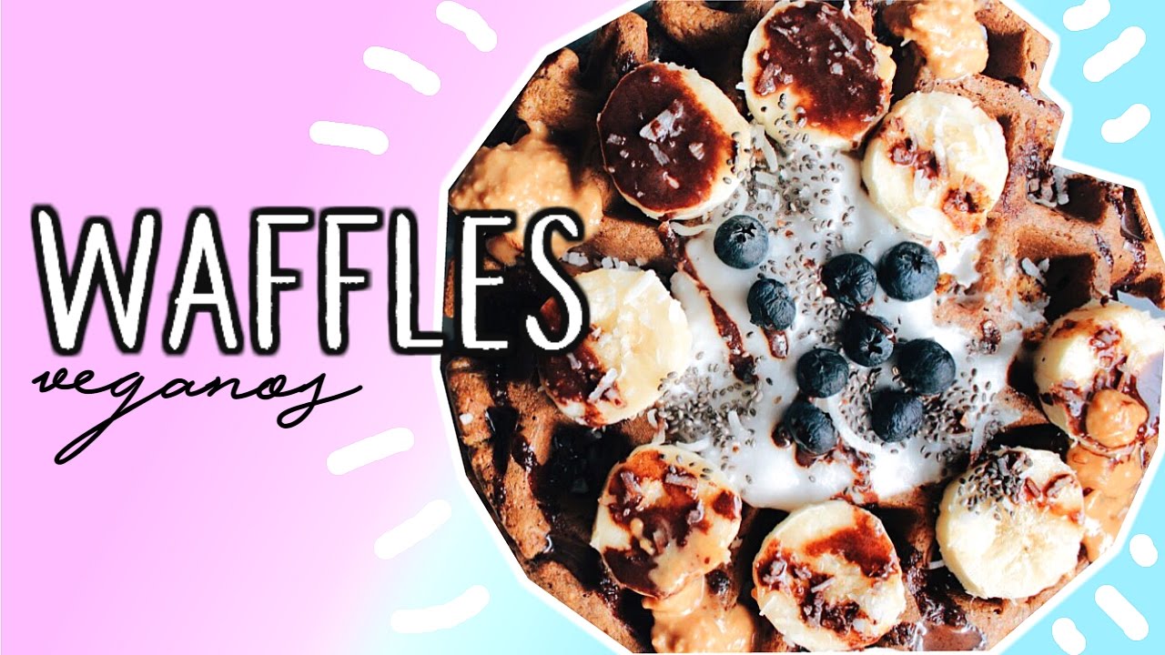 waffles veganos proteicos