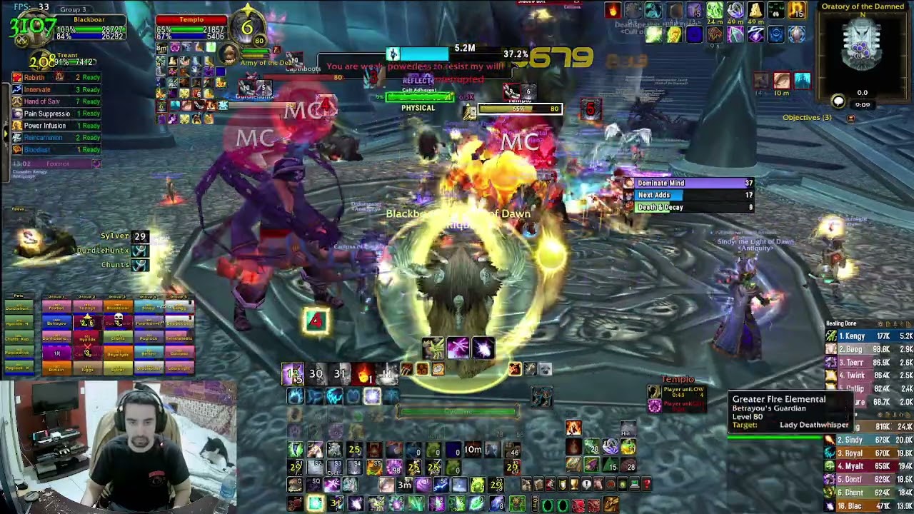 ICC25 Full Heroic clear, Balance Druid PoV (one shot Lich King heroic)