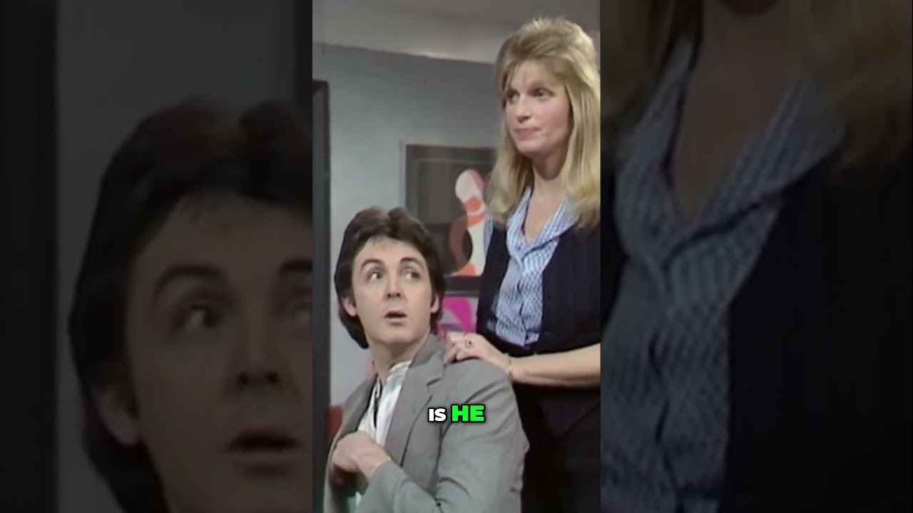 When Paul McCartney Did Comedy with Linda on Christmas TV 🎅  #shorts #thebeatles #beatles