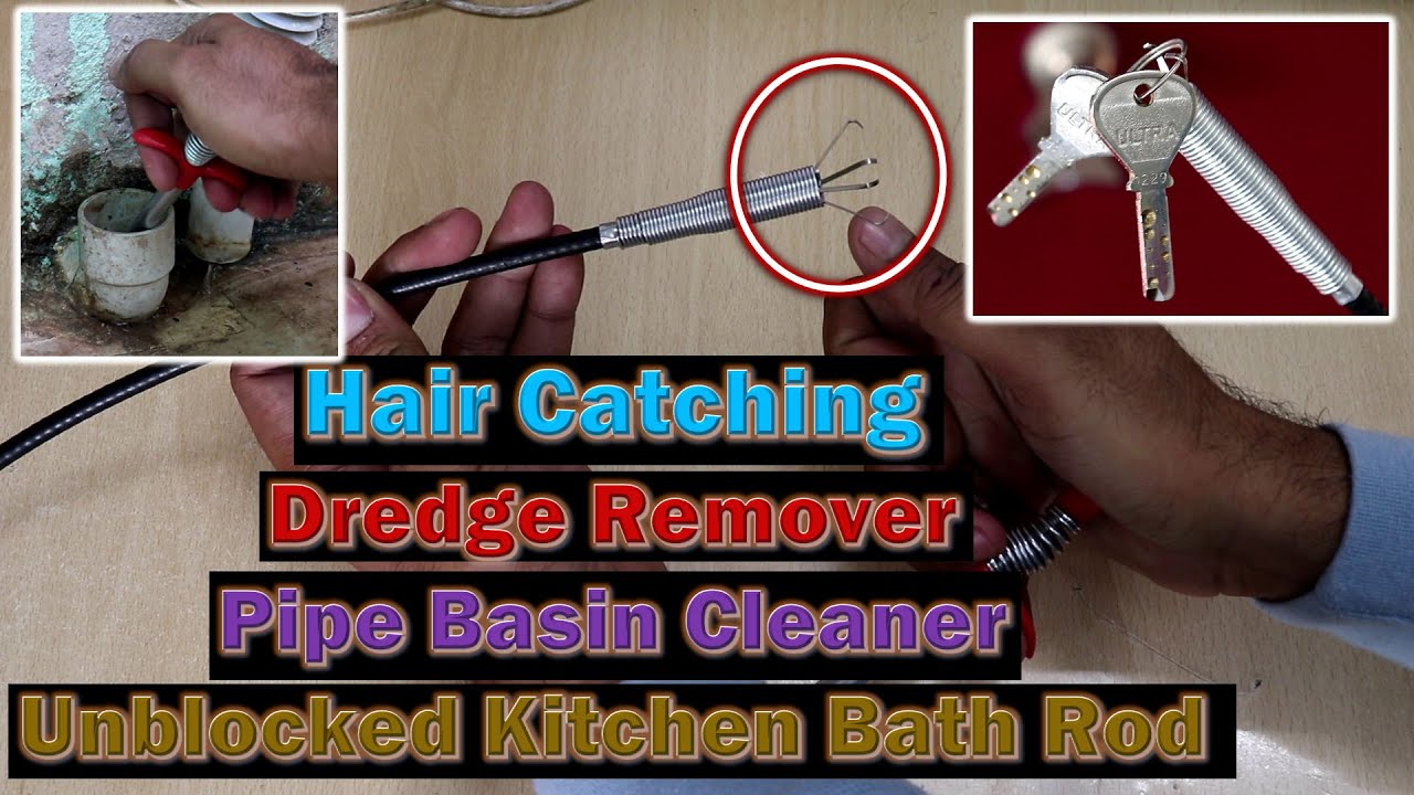 Basin Cleaner Tool | Hair Catching Claw | Sink Dredge Remover | Pipe Cleaning Spring Stick Review