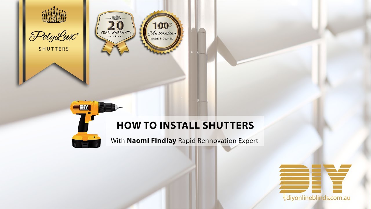 How To Install Shutters