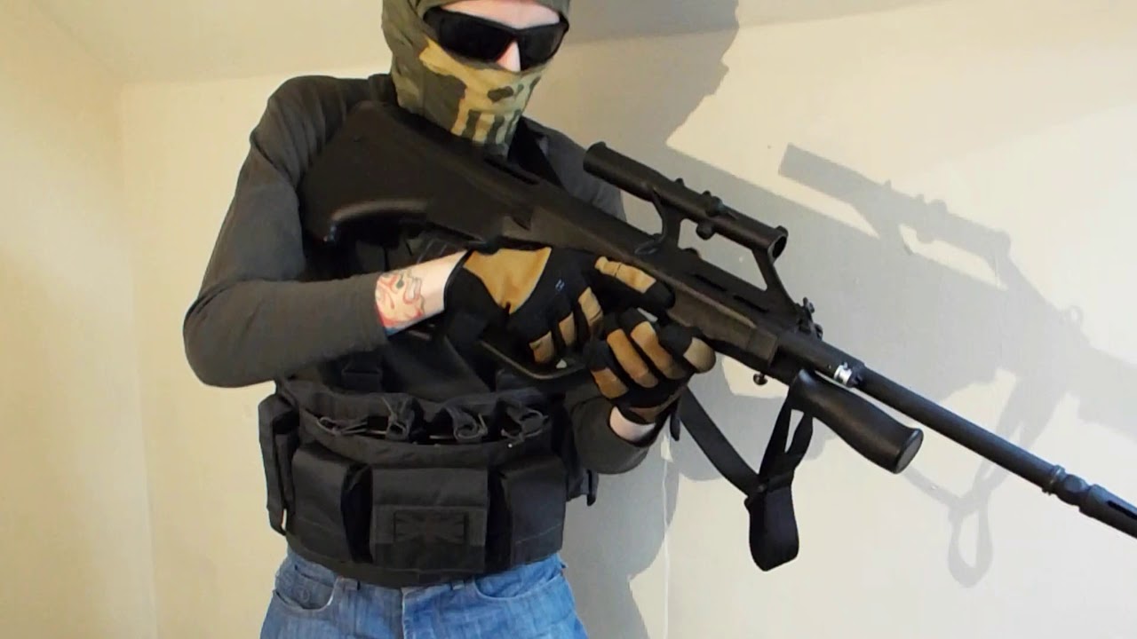GHK AUG GBBR - Shooting, Review, Unboxing