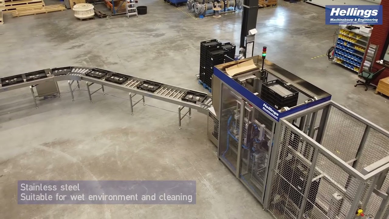 Hellings Machinebouw - crate destacker