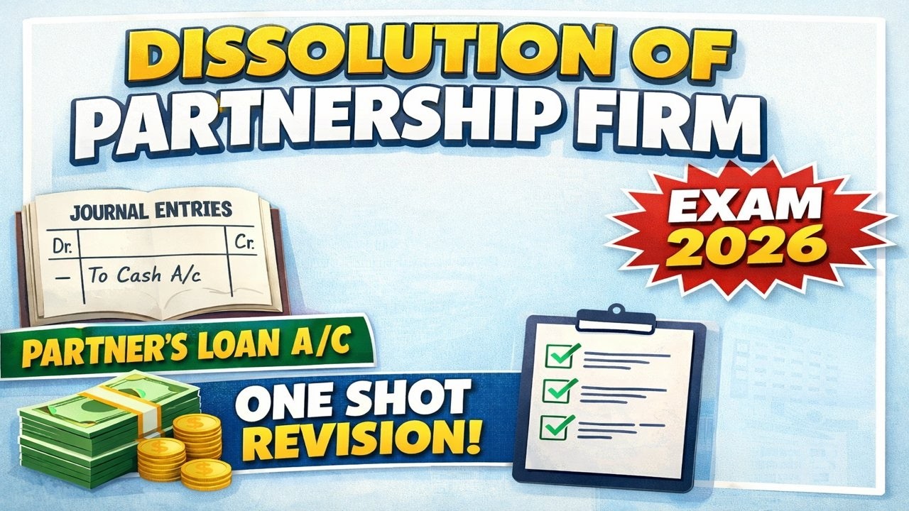 Dissolution of firm#accountancy12 #cbseboard2026#accountancy #oneshotrevision#examorientedquestions