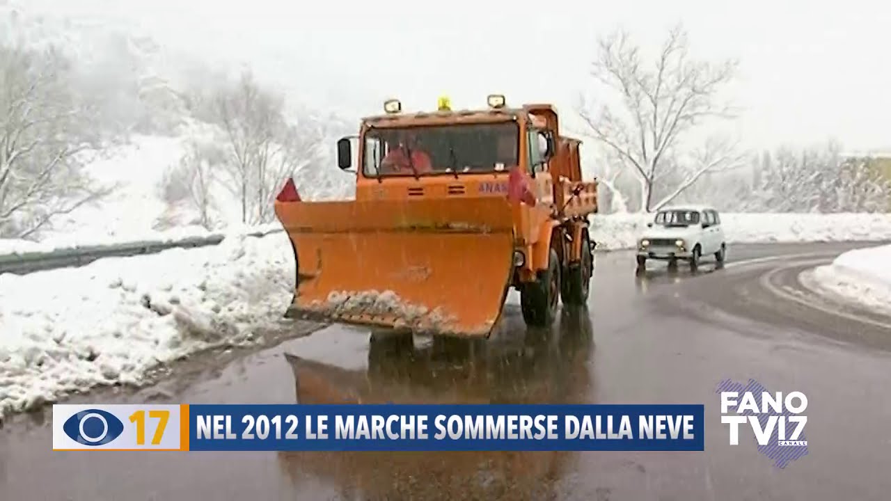 Nel 2012 le Marche sommerse dalla neve