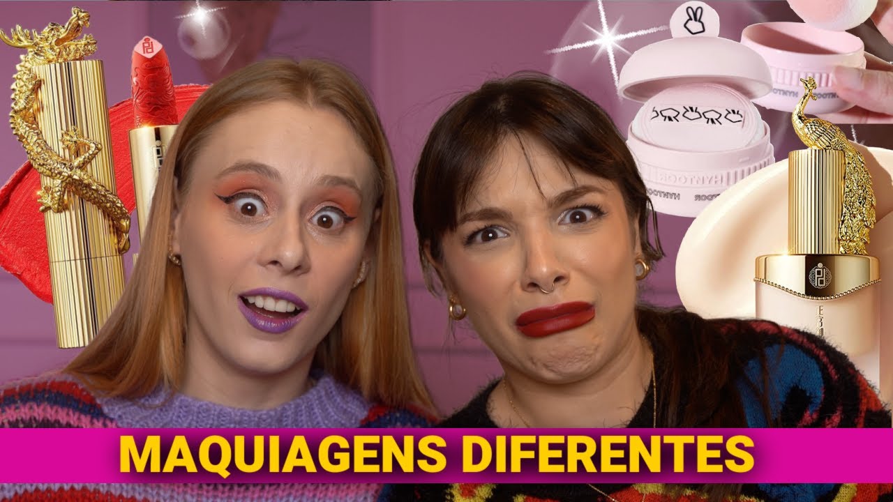 TESTANDO MAQUIAGENS MAIS ESQUISITAS : DIFERENTES da GABE ZANQUI
