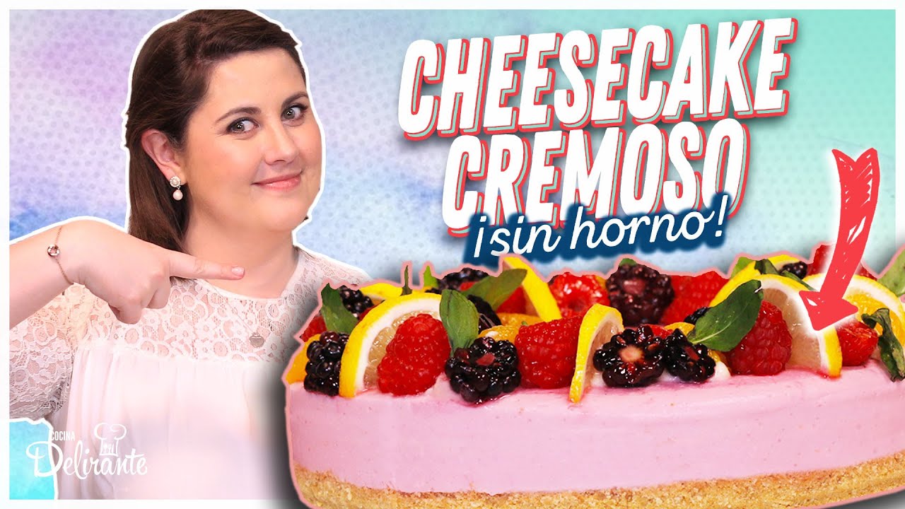 Cómo hacer CHEESECAKE de FRUTOS ROJOS, ¡sin horno! | Hasta la Cocina con Lucía Mena
