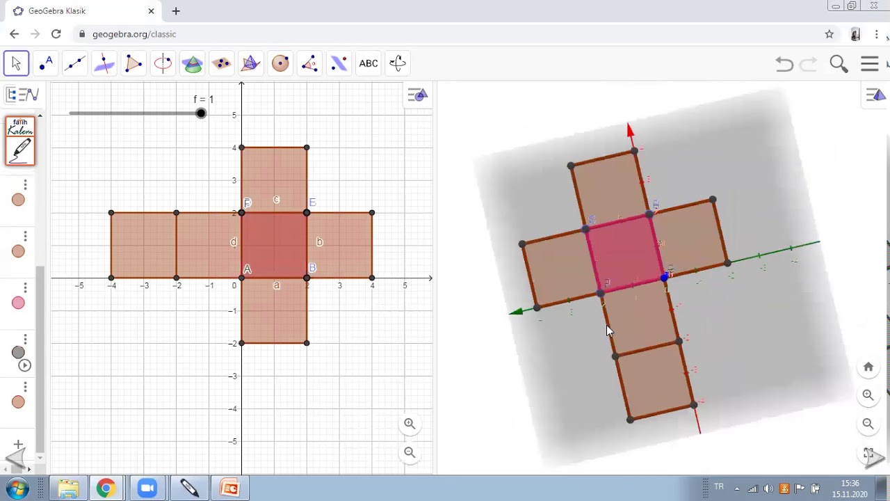 GEOGEBRA KÜP AÇILIMI