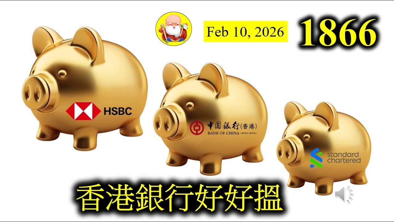 第1866集[香港銀行好好搵] 今日香港銀行股做得幾好，滙豐又創新高。加上了解星展在港的業務，原來都幾好搵食，未來香港經濟繼續向前衝，滙豐又話要同美國投資銀行市盈率睇齊，咁股價應該仲有得升喎！