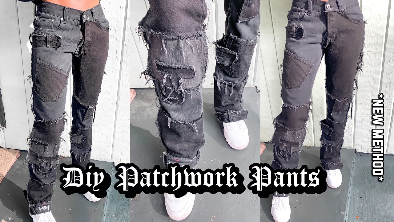 HOW TO MAKE PATCHWORK JEANS | *new method*
