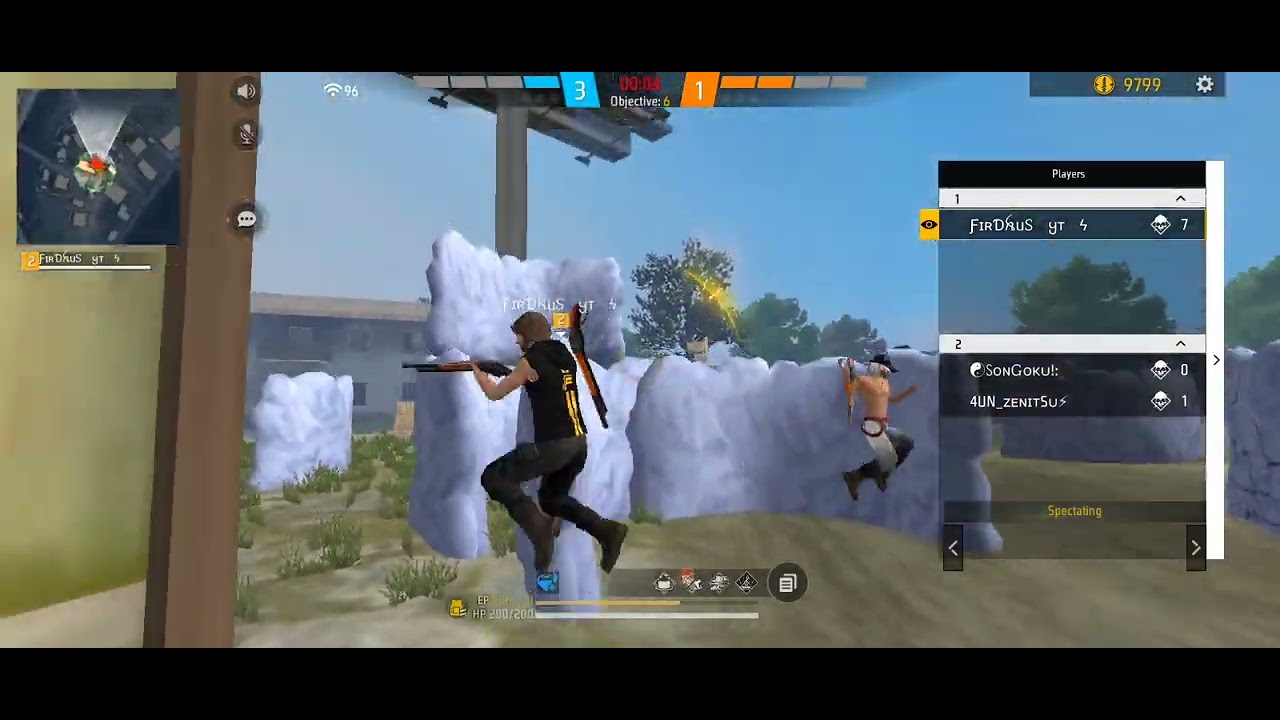 1v2 ka 4UN Esport guild test 😈😈😈😈