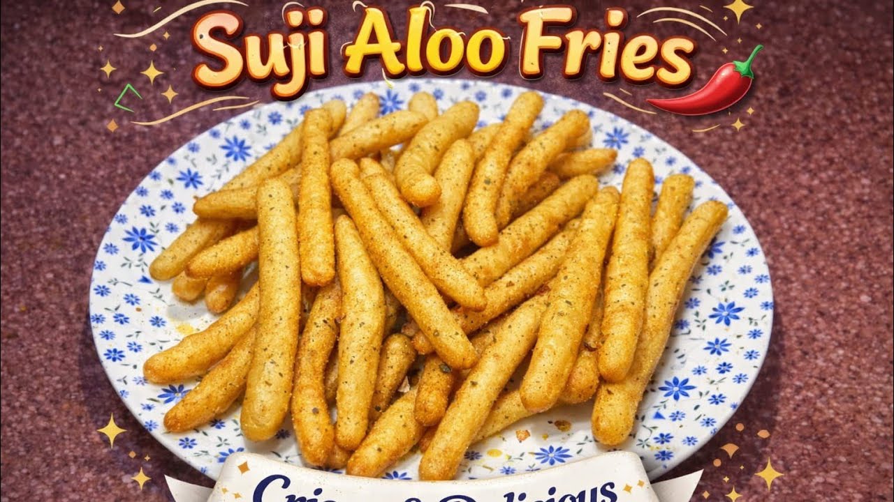 Suji Aloo fries 🍟😋 | Ramadan recipes 4/20