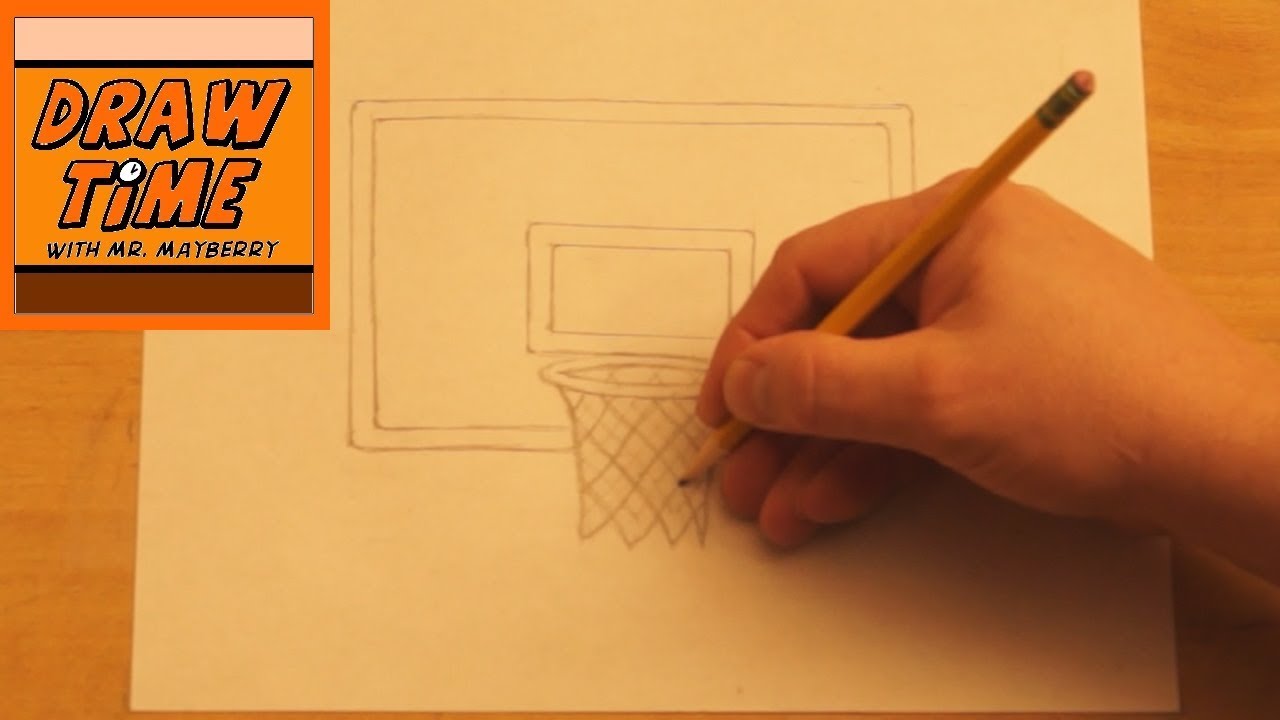 How to Draw a Basketball Goal