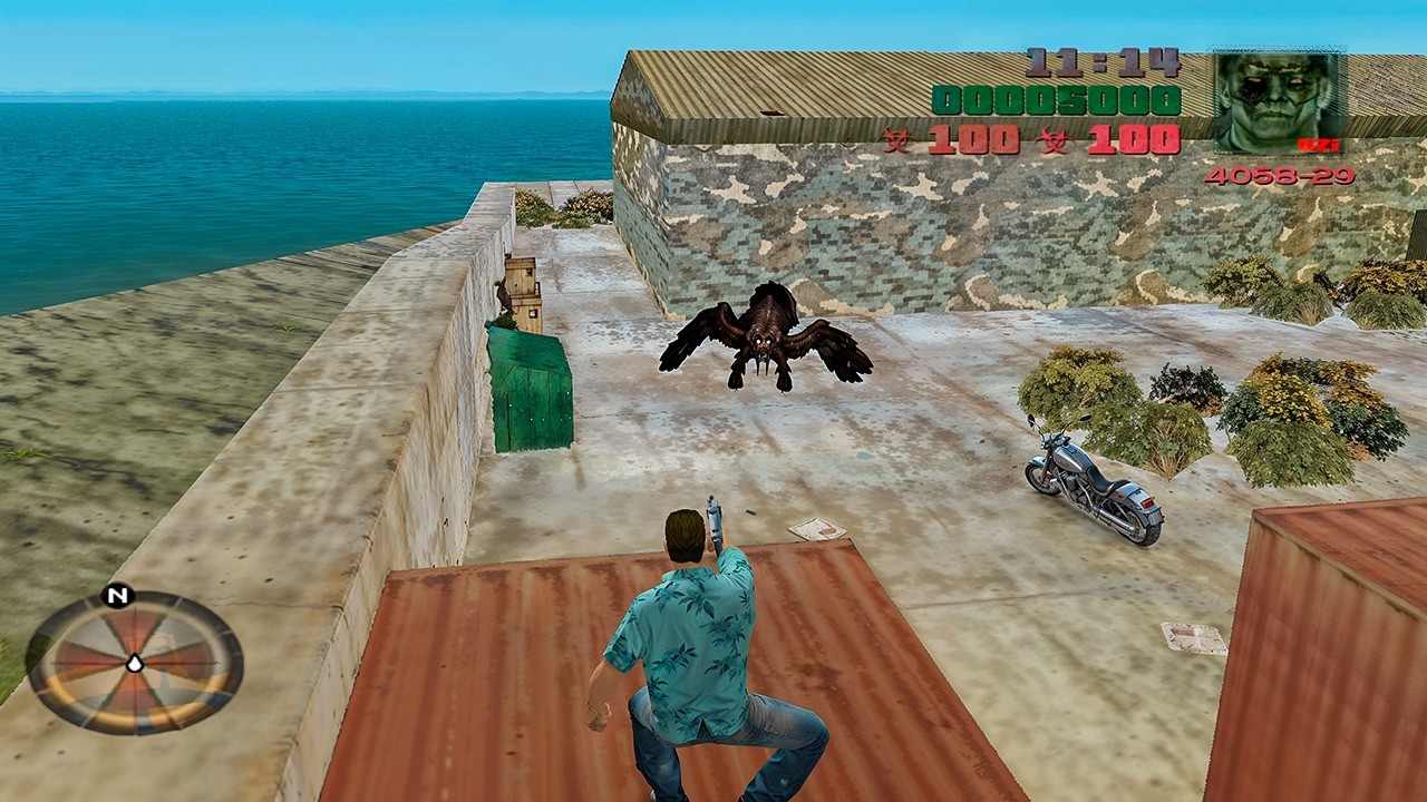 Why are these zombie dogs attacking Tommy, and what mission is this in Wrong Vice City